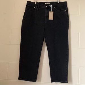 Madewell Classic Straight Jean Petite Black NWT